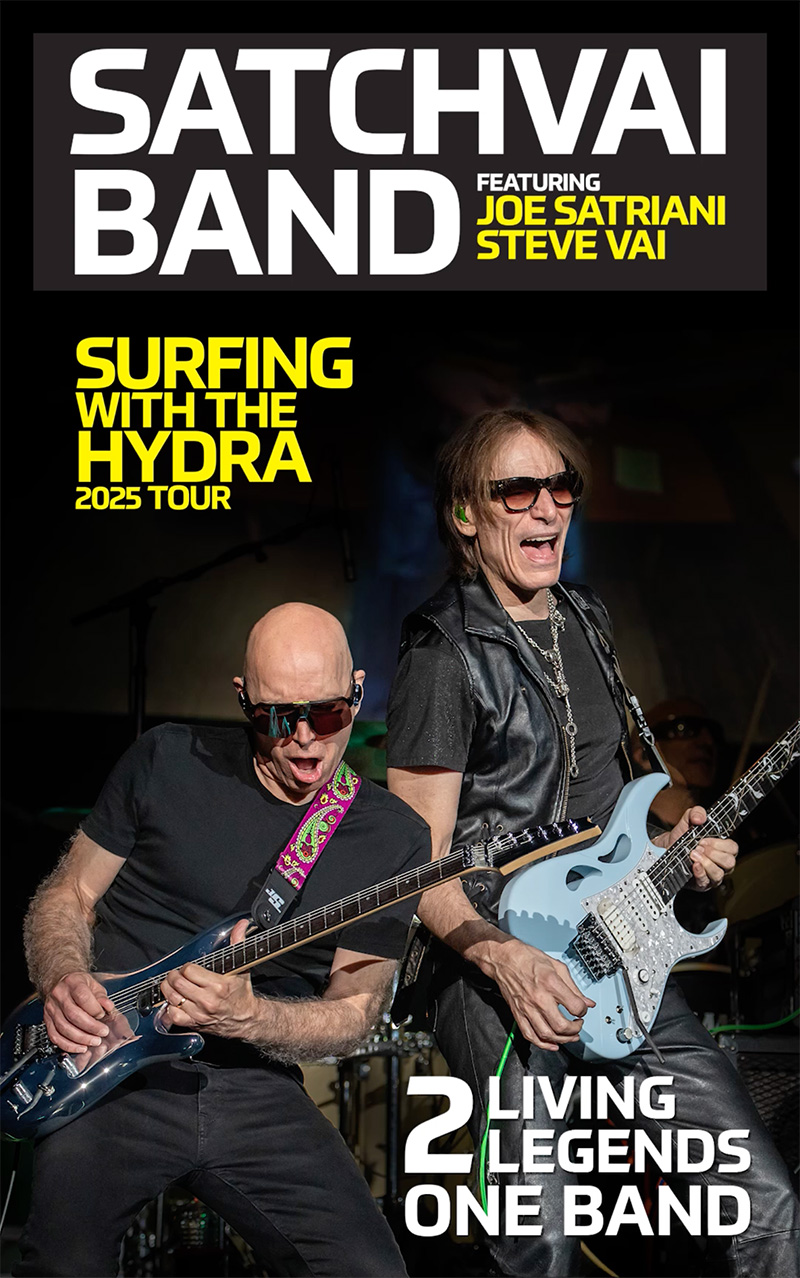 SATCHVAI BAND - Surfing With The Hydra 2025 Tour - Featuring Joe Satriani & Steve Vai