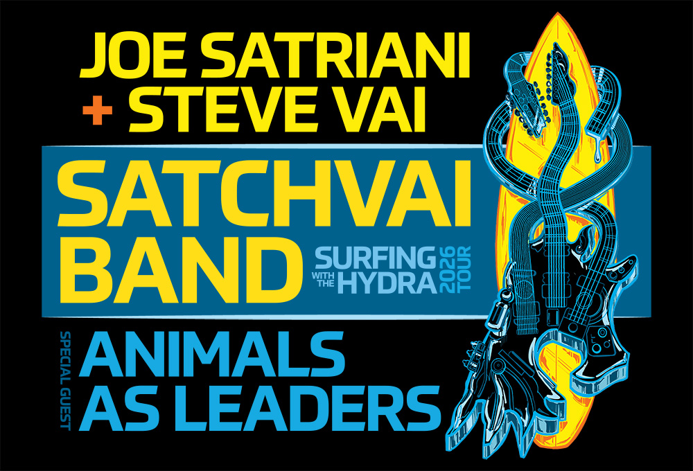 SATCHVAI BAND - Surfing With The Hydra 2026 Tour - Featuring Joe Satriani & Steve Vai and special guest Animals as Leaders